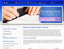 Tablet Screenshot of diamondstarnotaries.com